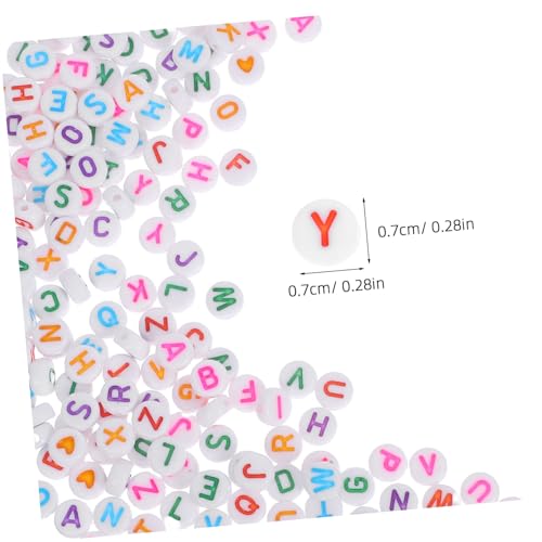 Gogogmee 270 Stück Runde Buchstabenperlen für Schmuckherstellung Acryl Alphabetperlen mit Herzmotiv Flache Buchstabenperlen für Armbänder Kreative DIY Bastelperlen für Individuellen Schmuck Gogogmee 270 Stück Runde Buchstabenperlen für Schmuckherstellung Acryl Alphabetperlen mit Herzmotiv Flache Buchstabenperlen für Armbänder Kreative DIY Bastelperlen für Individuellen Schmuck von Gogogmee