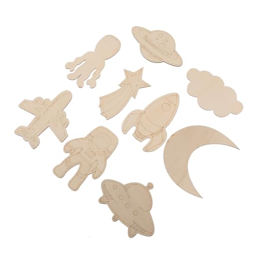 Gogogmee 27Stücke Teiliges DIY Holzhandwerk mit Weltraum Elementen Leere Holzausschnitte für Kreative Projekte und Wohnkultur Verschiedene Designs für Gogogmee 27Stücke Teiliges DIY Holzhandwerk mit Weltraum Elementen Leere Holzausschnitte für Kreative Projekte und Wohnkultur Verschiedene Designs für von Gogogmee