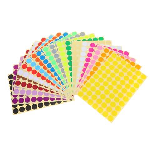 Gogogmee 2800 Stück Tag Punktaufkleber Verschiedene Farbetiketten Runde Farbaufkleber Punkte Kreisformige Farbcodierungsetiketten Farbige Punktaufkleber Farbige Gogogmee 2800 Stück Tag Punktaufkleber Verschiedene Farbetiketten Runde Farbaufkleber Punkte Kreisformige Farbcodierungsetiketten Farbige Punktaufkleber Farbige von Gogogmee