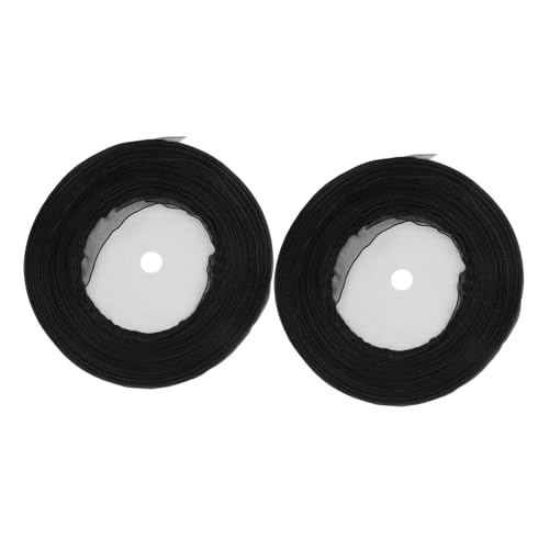 Gogogmee 2Rollen Organza Bänder Transparent Geschenkverpackung Schleifenband für Blumensträuße DIY Dekorationen Langlebig und Wiederverwendbar für Bastelprojekte von Gogogmee