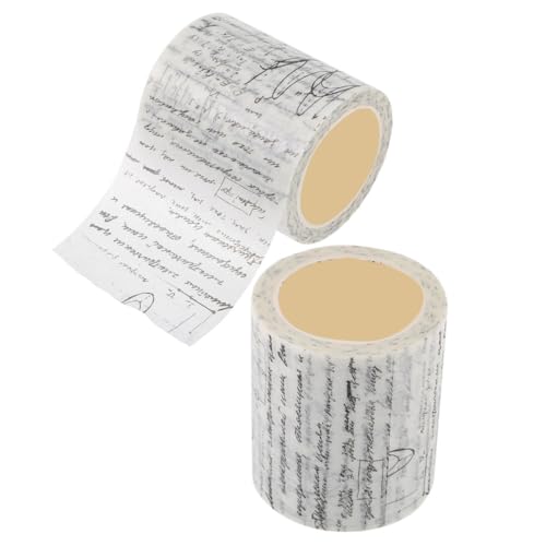 Gogogmee 2Rollen Retro Gothic Washi Tape Dekorative Klebebänder für Scrapbooking Journaling und DIY Projekte Geeignet für Notizbücher und von Gogogmee