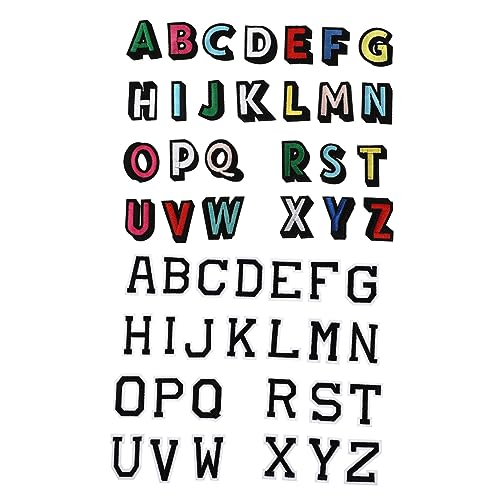 Gogogmee 2Sätze Alphabet Aufnäher DIY Bügelbuchstaben für Kleidung Applikationen Hochwertiges Material für Projekte und Bekleidungszubehör Gogogmee 2Sätze Alphabet Aufnäher DIY Bügelbuchstaben für Kleidung Applikationen Hochwertiges Material für Projekte und Bekleidungszubehör von Gogogmee