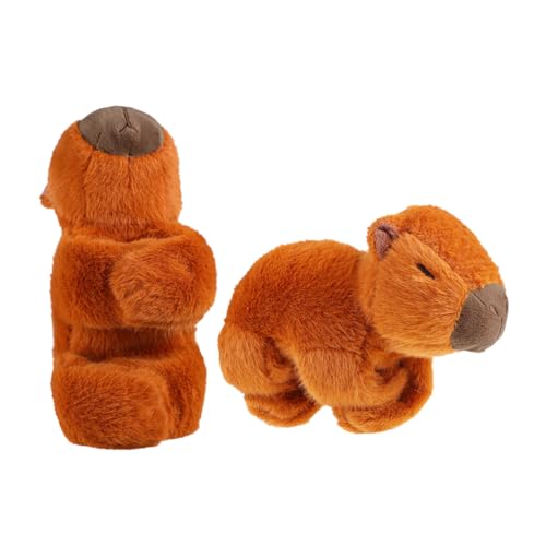 Gogogmee 2Stücke Capybara Slap Armbänder Niedliche Tier Schnappbänder für Weiches Plüschspielzeug für Dekoration Komfortabel und Vielseitig von Gogogmee