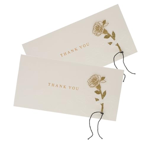 Gogogmee 2Stücke Dankeskarten für Hochzeit Geburtstag Elegante Klappkarten Delikatem Schriftzug für Persönliche und Grüße Gogogmee 2Stücke Dankeskarten für Hochzeit Geburtstag Elegante Klappkarten Delikatem Schriftzug für Persönliche und Grüße von Gogogmee