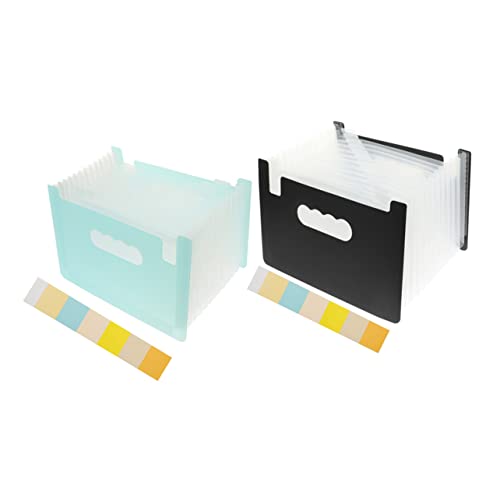 Gogogmee 2Stücke Dokumenten Organizer Fächermappe Erweiterbare Dateiordner für Büro und Zuhause Tragbar Leicht Fächer Effizienten Ablage Gogogmee 2Stücke Dokumenten Organizer Fächermappe Erweiterbare Dateiordner für Büro und Zuhause Tragbar Leicht Fächer Effizienten Ablage von Gogogmee