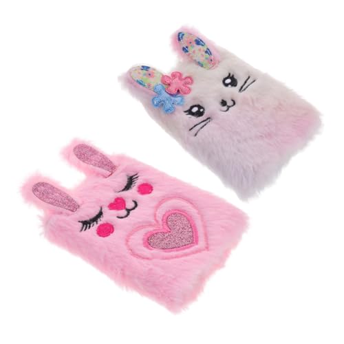 Gogogmee 2Stücke Kaninchen Plüsch Notizbuch Süßes Handliches Tagebuch für Schule und Freizeit mit Weichem Cover und Batik Design Gogogmee 2Stücke Kaninchen Plüsch Notizbuch Süßes Handliches Tagebuch für Schule und Freizeit mit Weichem Cover und Batik Design von Gogogmee