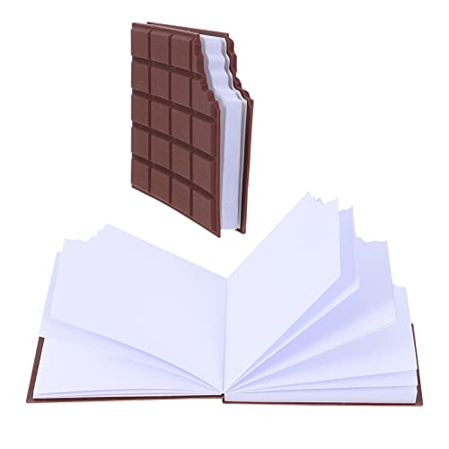 Gogogmee 2Stücke Klebrige Memo Pads im Tragbare Post Notizen im Süßen Schokoladen Design für Schule und Büro Wiederverwendbar Starke Haftung Hinterlassen Rückstände von Gogogmee
