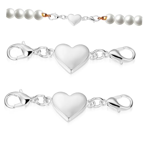 Gogogmee 2Stücke Magnetische Schmuckverschlüsse Starke und Langlebige und Armbandverlängerungen mit Karabinerverschlüssen für Einfache Verbindung und Modischen Gogogmee 2Stücke Magnetische Schmuckverschlüsse Starke und Langlebige und Armbandverlängerungen mit Karabinerverschlüssen für Einfache Verbindung und Modischen von Gogogmee