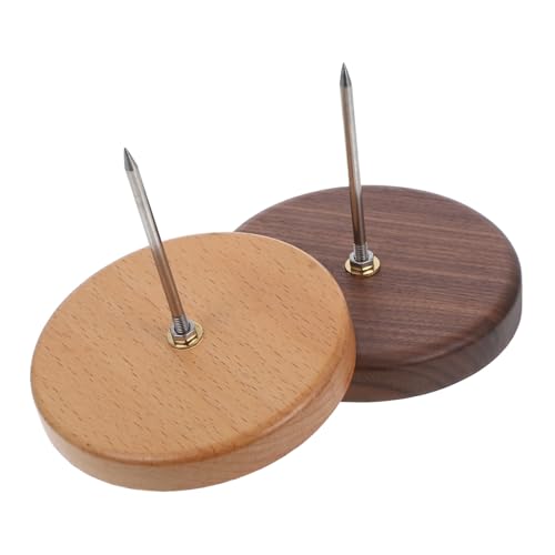 Gogogmee 2Stücke Quittungshalter Spike aus Metall mit Holzsockel Stabiler Dokumentenhalter für Rechnungen Notizen und Menüs für Restaurant und Büro Gogogmee 2Stücke Quittungshalter Spike aus Metall mit Holzsockel Stabiler Dokumentenhalter für Rechnungen Notizen und Menüs für Restaurant und Büro von Gogogmee