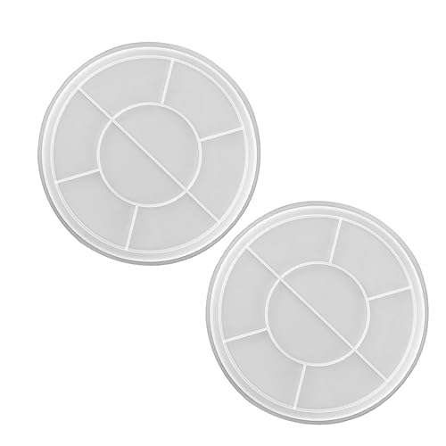 Gogogmee 2Stücke Rundes Tray Gießform Kristall Epoxidharz Form für DIY Obst und Dessertschalen als für Kreative Bastler von Gogogmee