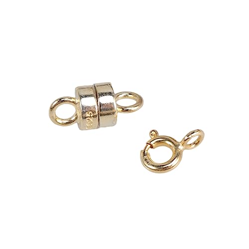 Gogogmee 2Stücke Sterling Silber Magnetverschluss und Federringverschluss Vergoldete Schmuckverbindungsstücke für DIY Halsketten Armbänder Fußkettchen und Handgefertigte Gogogmee 2Stücke Sterling Silber Magnetverschluss und Federringverschluss Vergoldete Schmuckverbindungsstücke für DIY Halsketten Armbänder Fußkettchen und Handgefertigte von Gogogmee