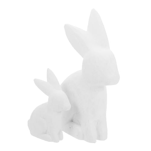 Gogogmee 2Stücke Unvollendete Holztiere für DIY Bastelprojekte Leere Holzmodelle zum Bemalen für Kunstprojekte Robuste Bauweise und Lebensechte Details von Gogogmee