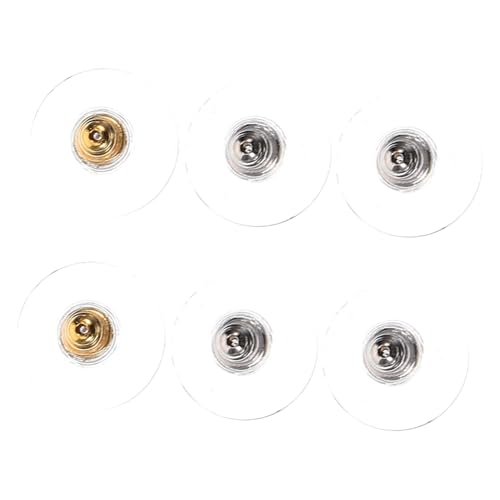Gogogmee 3 Paare Ohrstecker Stopper Earring Backs Ohrring Verschlüsse DIY Schmuckzubehör Sicherer Halt Allergikerfreundlich für Ohrstecker Zubehör von Gogogmee