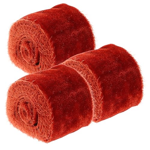 Gogogmee 3 Rollen Bouquet Ribbon Samtband Polyester für Hochzeitsdekoration und DIY Projekte Langlebig Praktisch und für Festliche Anlässe von Gogogmee