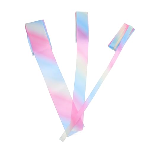 Gogogmee 3 Rollen Bunte Satinbänder DIY Geschenkband Zierband für Geschenkverpackung Basteln Dekoration Schleifen für Blumen Haarschleifen Kostüme Party von Gogogmee