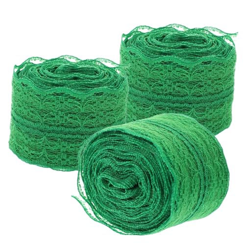 Gogogmee 3 Rollen Spitzenband Breit Spitzenborte ohne Elastizität in Grasgrün für Kleidung DIY Basteln Dekoration Nähen Zubehör Gogogmee 3 Rollen Spitzenband Breit Spitzenborte ohne Elastizität in Grasgrün für Kleidung DIY Basteln Dekoration Nähen Zubehör von Gogogmee