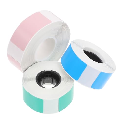 Gogogmee 3 Rollen Thermoetiketten Selbstklebende Etikettenrollen für Adressetiketten Thermodruckerpapier Wasser und Ölbeständig für Büro und Versand von Gogogmee