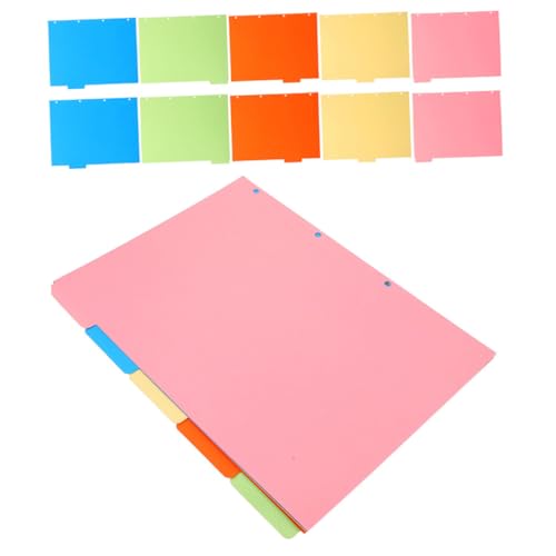 Gogogmee 3 Sätze Farbige Trennblätter aus Papierboard mit Beschreibbaren Registerkarten für Hefter Schnellhefter Ordner Büro Schule Dokumentenorganisation Gogogmee 3 Sätze Farbige Trennblätter aus Papierboard mit Beschreibbaren Registerkarten für Hefter Schnellhefter Ordner Büro Schule Dokumentenorganisation von Gogogmee