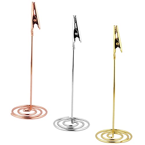 Gogogmee 3 Stck Tischkartenhalter Metall Memo Clip Halter für Platzkarten Fotos Notizen Dekorativ für Hochzeiten Feiern und Veranstaltungen Gold Silber Roségold Gogogmee 3 Stck Tischkartenhalter Metall Memo Clip Halter für Platzkarten Fotos Notizen Dekorativ für Hochzeiten Feiern und Veranstaltungen Gold Silber Roségold von Gogogmee