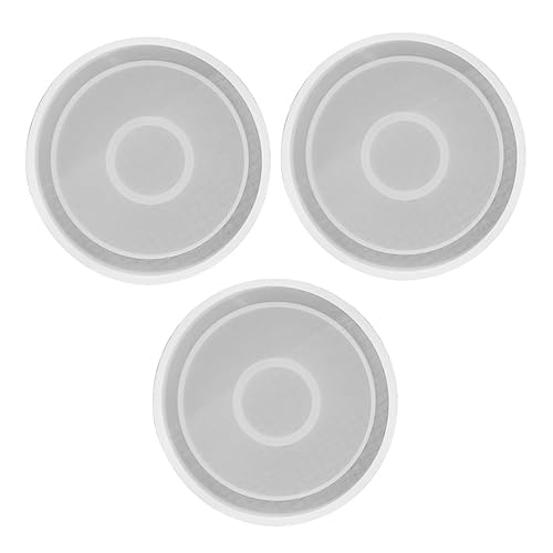 Gogogmee 3 Stück Diy Silikonformen für Runde Untersetzer Kreative Gießformen für Große Tassen Einfach zu Reinigen für Dekorationen Langlebig und Formstabil von Gogogmee