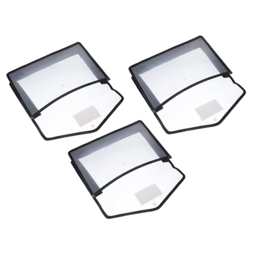 Gogogmee 3 Stück Dokumentenmappe Wasserdichte Transparente Datei Organizer Tasche Praktische Aufbewahrung für Schule und Büro für Unterlagen und Wichtige Verträge von Gogogmee