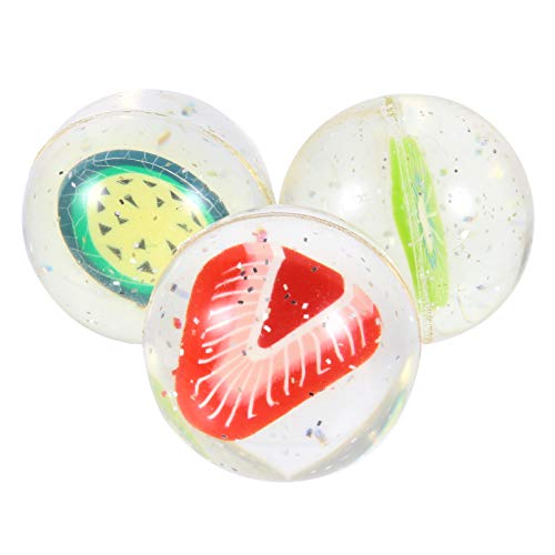 Gogogmee 3 Stück Gummibälle Bunte Springbälle für Spaßspielzeug für Partys Sicher und für Drinnen und Draußen Fördert Frühe Bildung und Farbverständnis von Gogogmee