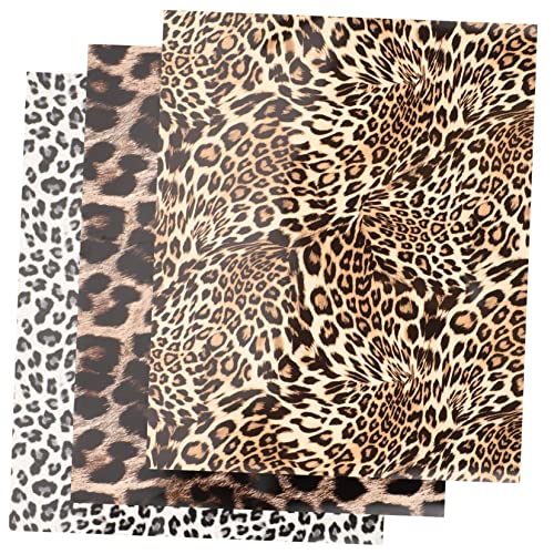 Gogogmee 3 Stück Leopard Wärmetransferfolie Mischstil Heat Transfer Vinyl für Diy Projekte für Shirts Hoodies und Mehr Hochwertigem PU Material von Gogogmee