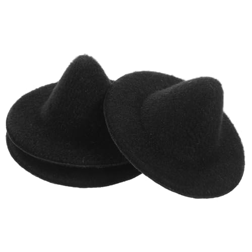 Gogogmee 3 Stück Mini Hexenhüte aus Stabilem Material Kleine Schwarze Puppenhüte für Halloween Deko Bastelbedarf und Partyzubehör Leicht und Langlebig für DIY und Haustierfotos von Gogogmee