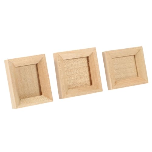 Gogogmee 3 Stück Miniatur Holz Bilderrahmen Teiliges DIY Fotorahmen für Puppenhaus Dekoration Unbehandelt zum Bemalen und Gestalten von Miniaturen Gogogmee 3 Stück Miniatur Holz Bilderrahmen Teiliges DIY Fotorahmen für Puppenhaus Dekoration Unbehandelt zum Bemalen und Gestalten von Miniaturen von Gogogmee