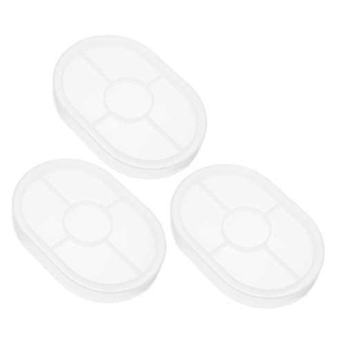 Gogogmee 3 Stück Ovale Gießformen für Diy Handwerk Wiederverwendbare und Waschbare Bastelbedarf für Tabletts und Dekoration von Gogogmee
