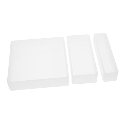 Gogogmee 3 Stück Silikonform Rechteck Epoxidharz Gießform für DIY Basteln Resin Formen für Dekoration und Papiergewicht Herstellung von Gogogmee