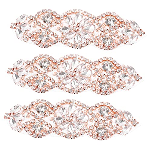 Gogogmee 3 Stück Strass Applikationen für Diy Kleidung Dekorative Flicken für Hochzeitskleider Gürtel und Modeaccessoires Roségold Einfach zu Verwenden für Reparaturen und Verschönerungen Gogogmee 3 Stück Strass Applikationen für Diy Kleidung Dekorative Flicken für Hochzeitskleider Gürtel und Modeaccessoires Roségold Einfach zu Verwenden für Reparaturen und Verschönerungen von Gogogmee