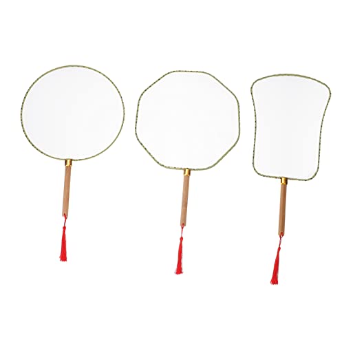 Gogogmee 3 Stück Teiliges Diy Zeichenfächer Malfächer Handgefertigte Blanko Rundfächer mit Holzgriff Bastelzubehör für Gestaltung Zufällige Farbe Gogogmee 3 Stück Teiliges Diy Zeichenfächer Malfächer Handgefertigte Blanko Rundfächer mit Holzgriff Bastelzubehör für Gestaltung Zufällige Farbe von Gogogmee