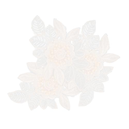 Gogogmee 3 Stück Teiliges Gestickte Blumenapplikationen zum Aufbügeln und Nähen Modische Reparatur Dekorpatches für Kleidung Taschen Röcke Eleganter DIY Stickerei Schmuck von Gogogmee