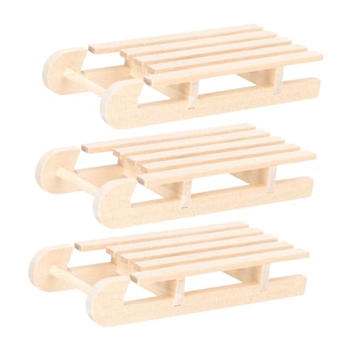 Gogogmee 3 Stück Teiliges Mini Holzschlitten Unlackiert Stabil Tischdeko Weihnachten Schlittenmodell Naturholz Dekoration Geschenkidee Gogogmee 3 Stück Teiliges Mini Holzschlitten Unlackiert Stabil Tischdeko Weihnachten Schlittenmodell Naturholz Dekoration Geschenkidee von Gogogmee