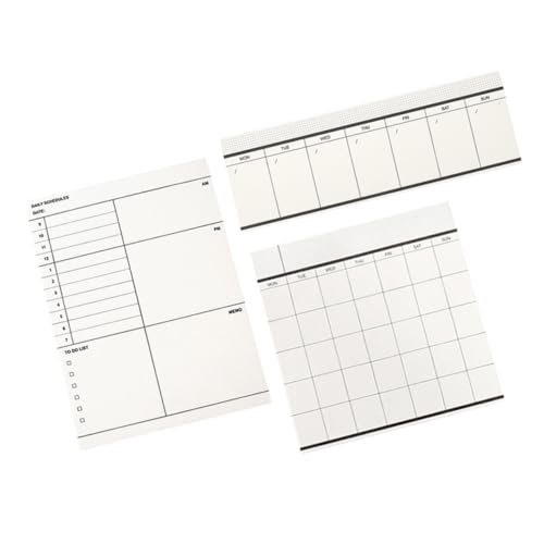 Gogogmee 3 Stück Teiliges Multifunktionales Notizblock Tragbarer Wochenplaner für Büro und Haushalt Reißbarer Memo Pad mit Langlebigem Leicht und Handlich für Reisen und Gogogmee 3 Stück Teiliges Multifunktionales Notizblock Tragbarer Wochenplaner für Büro und Haushalt Reißbarer Memo Pad mit Langlebigem Leicht und Handlich für Reisen und von Gogogmee