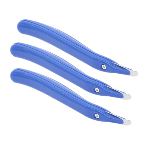 Gogogmee 3 Stück Universeller Klammerentferner Ergonomischer Leichter Heftklammerzieher für Müheloses Entfernen ohne Beschädigung Blau ohne Logo von Gogogmee