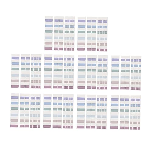Gogogmee 30 Blatt Klebende Buchmarkierungen Bunte Beschreibbare Seitenregister Selbstklebende Indextabs für Notizen Schule Büro und Zuhause aus Robustem Pet Material für Studenten und von Gogogmee