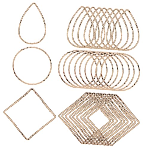 Gogogmee 30 Stück Geometrische Ohrringe Hoops Diy Ohrringe Bastelzubehör für Schmuckherstellung für Verschiedene Anlässe und Designs von Gogogmee