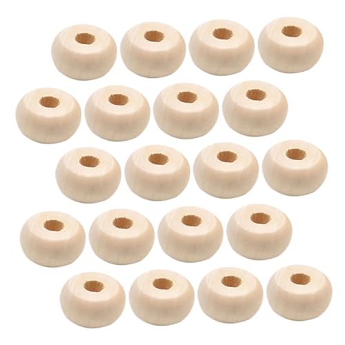 Gogogmee 30 Stück Natürliche Holzperlen für Diy Schmuck Vielseitige Handgemachte Bastelperlen für Armbänder und Kreative Projekte Gogogmee 30 Stück Natürliche Holzperlen für Diy Schmuck Vielseitige Handgemachte Bastelperlen für Armbänder und Kreative Projekte von Gogogmee
