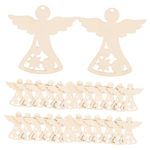 Gogogmee 30 Stück Teiliges Holzscheiben Weihnachtsengel Bastelset aus Stabilem Holz zum Bemalen DIY Handwerk Weihnachtsdekoration Holzformen für Einzigartiges Gestalten Gogogmee 30 Stück Teiliges Holzscheiben Weihnachtsengel Bastelset aus Stabilem Holz zum Bemalen DIY Handwerk Weihnachtsdekoration Holzformen für Einzigartiges Gestalten von Gogogmee