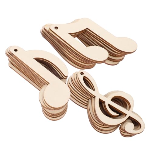 Gogogmee 30 Stück Teiliges Musiknoten Holzscheiben Glatte Robuste DIY Holzstreudeko zum Bemalen Handwerkliche Holz Ausschnitte für Kreative Bastelprojekte und Individuelle Dekorationen Gogogmee 30 Stück Teiliges Musiknoten Holzscheiben Glatte Robuste DIY Holzstreudeko zum Bemalen Handwerkliche Holz Ausschnitte für Kreative Bastelprojekte und Individuelle Dekorationen von Gogogmee
