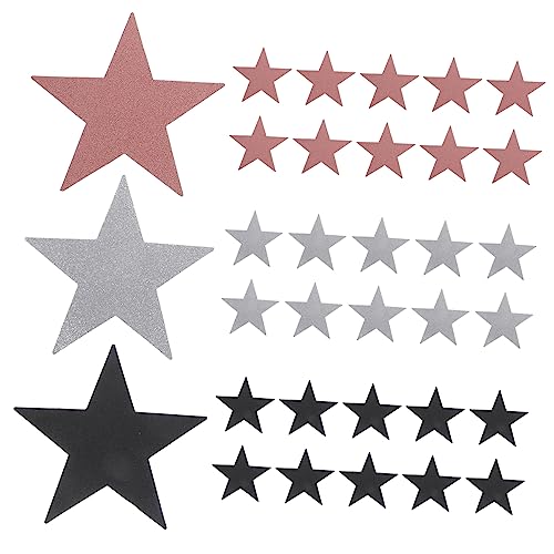 Gogogmee 30 Stück Teiliges Papier Ausschnitt Dekorative Wanddekoration für Kindergarten Diy Bastelprojekte Robustes Papier Glitzernde Sternmotive Roségold Silber und Schwarz für Klassenraum Gogogmee 30 Stück Teiliges Papier Ausschnitt Dekorative Wanddekoration für Kindergarten Diy Bastelprojekte Robustes Papier Glitzernde Sternmotive Roségold Silber und Schwarz für Klassenraum von Gogogmee