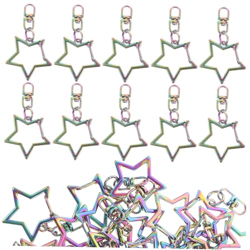 Gogogmee 30 Stück Teiliges Schlüsselanhänger Zubehör Sternförmige Anhänger aus Zinklegierung Karabinerhaken Clip für DIY Basteln und Dekoration Gogogmee 30 Stück Teiliges Schlüsselanhänger Zubehör Sternförmige Anhänger aus Zinklegierung Karabinerhaken Clip für DIY Basteln und Dekoration von Gogogmee