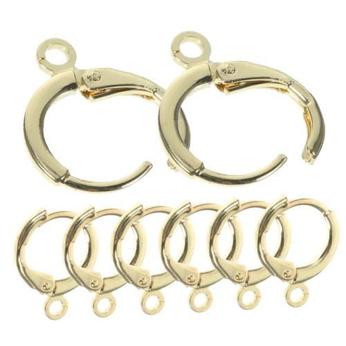 Gogogmee 30 Stück Teiliges Vergoldete Ohrhaken für Damen DIY Schmuckherstellung Einfache Ohrring Haken aus Gold Vielseitige Ohrschmuck Bastelmaterialien für Individuelle Ohranhänger von Gogogmee