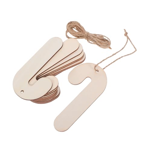 Gogogmee 30 Stück Unvollendete Zuckerstangen-weihnachtsausschnitte, Leere Holzscheiben Zum Aufhängen, Diy-süßigkeiten-bastelanhänger Für Zuhause, Weihnachtsfeier, Dekoration Gogogmee 30 Stück Unvollendete Zuckerstangen-weihnachtsausschnitte, Leere Holzscheiben Zum Aufhängen, Diy-süßigkeiten-bastelanhänger Für Zuhause, Weihnachtsfeier, Dekoration von Gogogmee