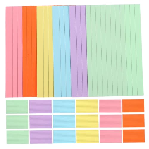 Gogogmee 300 Stück Farbige Karteikarten Linierte Notizkarten für Schule und Lernen Doppelseitig Benutzbar Indexkarten Farbcode Organisation M² Gogogmee 300 Stück Farbige Karteikarten Linierte Notizkarten für Schule und Lernen Doppelseitig Benutzbar Indexkarten Farbcode Organisation M² von Gogogmee