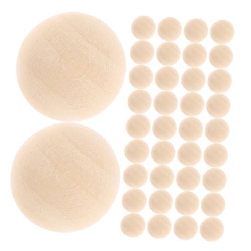 Gogogmee 300 Stück Halbierte Holzperlen Unbehandelte Holzhalbkugeln zum Basteln Bemalen und Dekorieren Vielseitige DIY Holzkugeln für Schmuck Partydeko und Heimdekoration Gogogmee 300 Stück Halbierte Holzperlen Unbehandelte Holzhalbkugeln zum Basteln Bemalen und Dekorieren Vielseitige DIY Holzkugeln für Schmuck Partydeko und Heimdekoration von Gogogmee