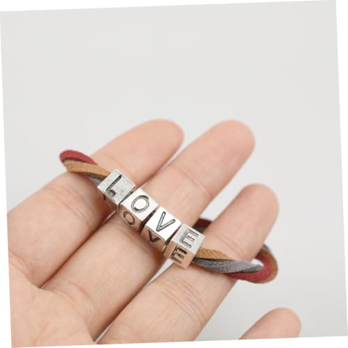 Gogogmee 300 Stück Quadratische Acryl Buchstabenperlen DIY Schmuckperlen mit Großem für Armbänder Wasserfest Langlebig Geeignet für Personalisierte Bastelprojekte von Gogogmee