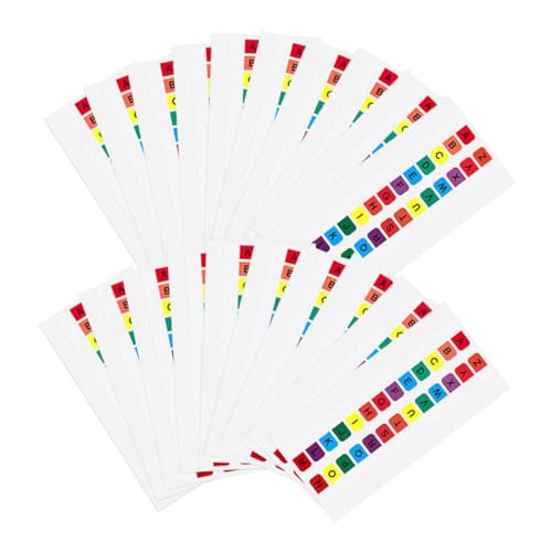 Gogogmee 30Blätter Selbstklebende Buchstabenetiketten Alphabet Tabs für Notizen Büroorganisation und Lernmaterialien für Registerkarten und Klassifizierung Gogogmee 30Blätter Selbstklebende Buchstabenetiketten Alphabet Tabs für Notizen Büroorganisation und Lernmaterialien für Registerkarten und Klassifizierung von Gogogmee